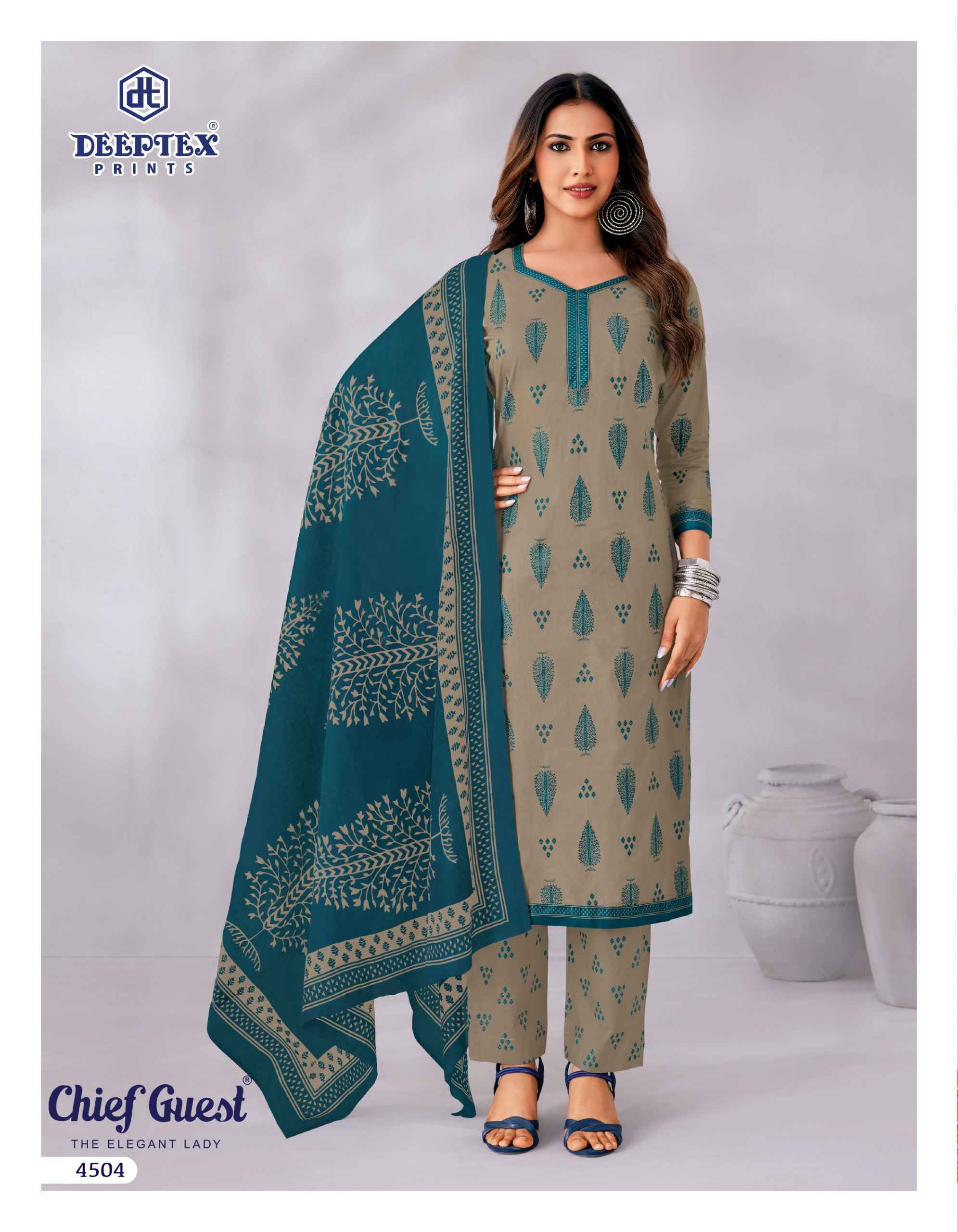 Deeptex Chief Guest Vol 45 Cotton Dress Material 15 pcs Catalogue