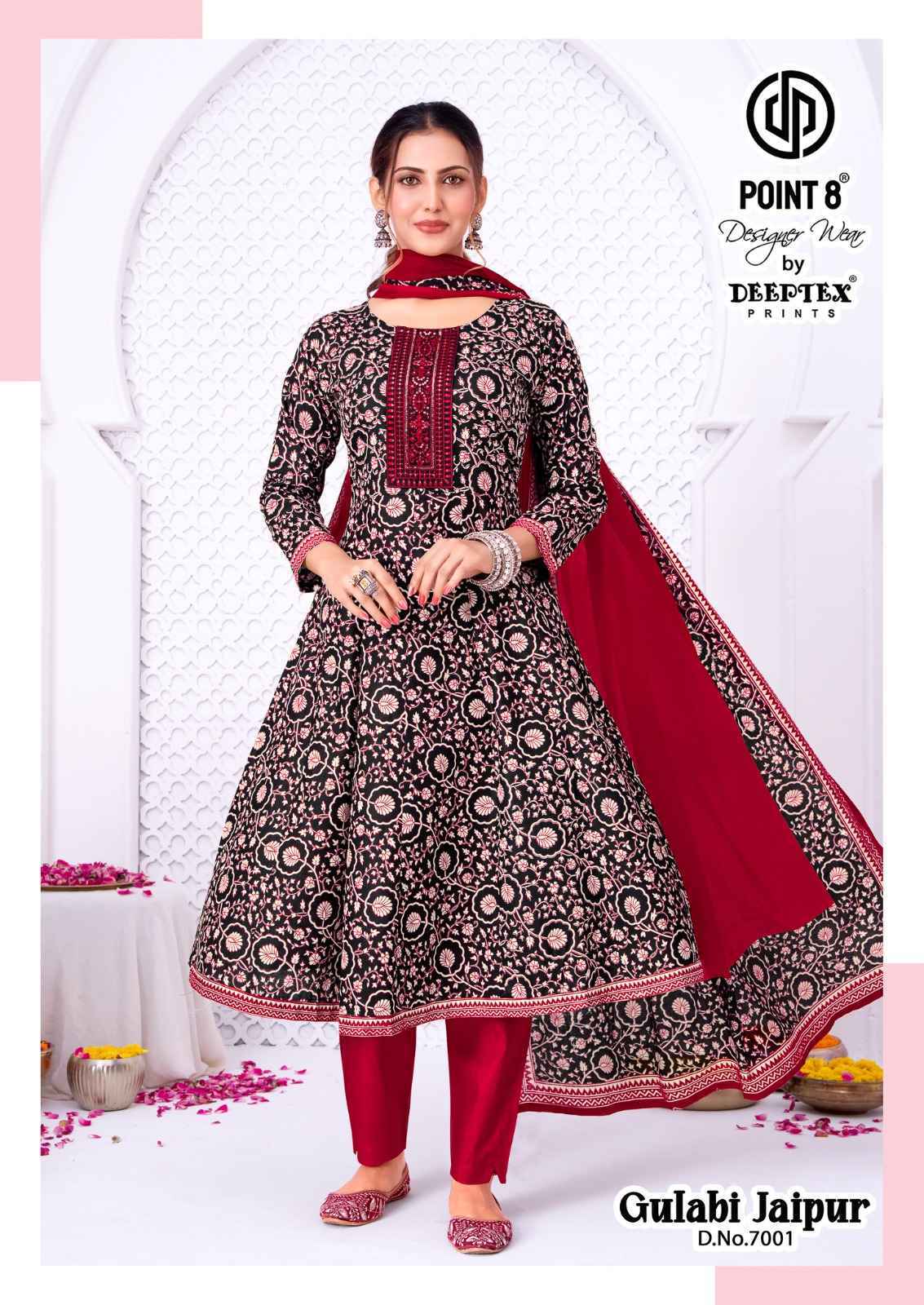 Deeptex Gulabi Jaipur Vol 7 Readymade Cotton Dress 8 pcs Catalogue