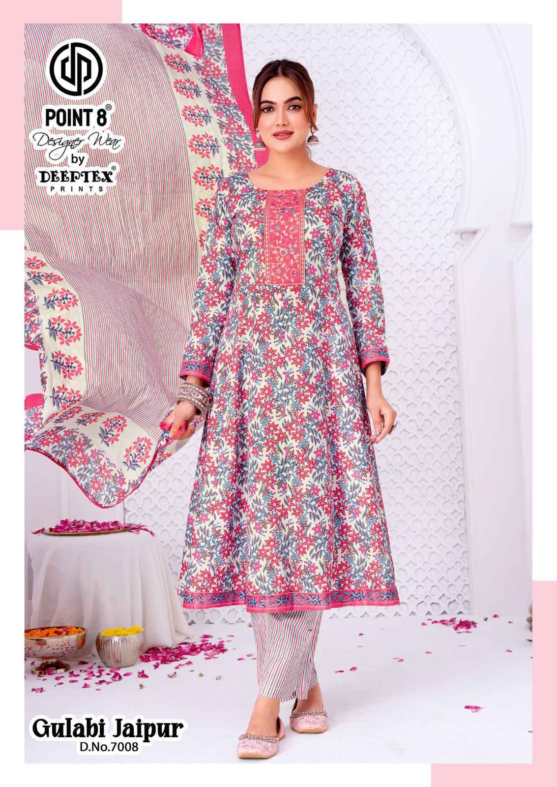 Deeptex Gulabi Jaipur Vol 7 Readymade Cotton Dress 8 pcs Catalogue