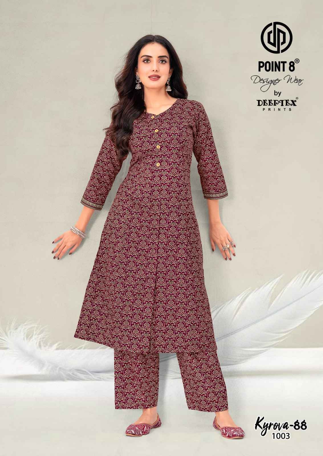 Deeptex Kyrova Vol 88 Cotton Co Ord Set 8 pcs Catalogue