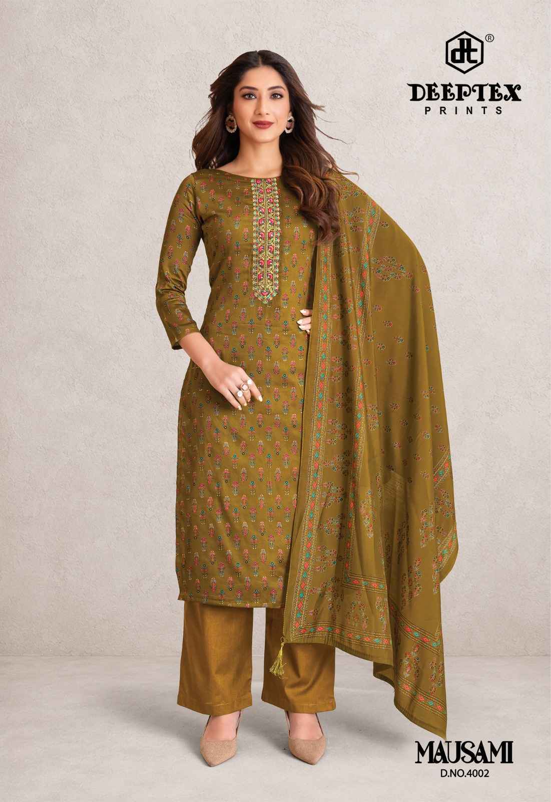 Deeptex Mausami Vol 4 Jam Satin Dress Material 8 pcs Catalogue