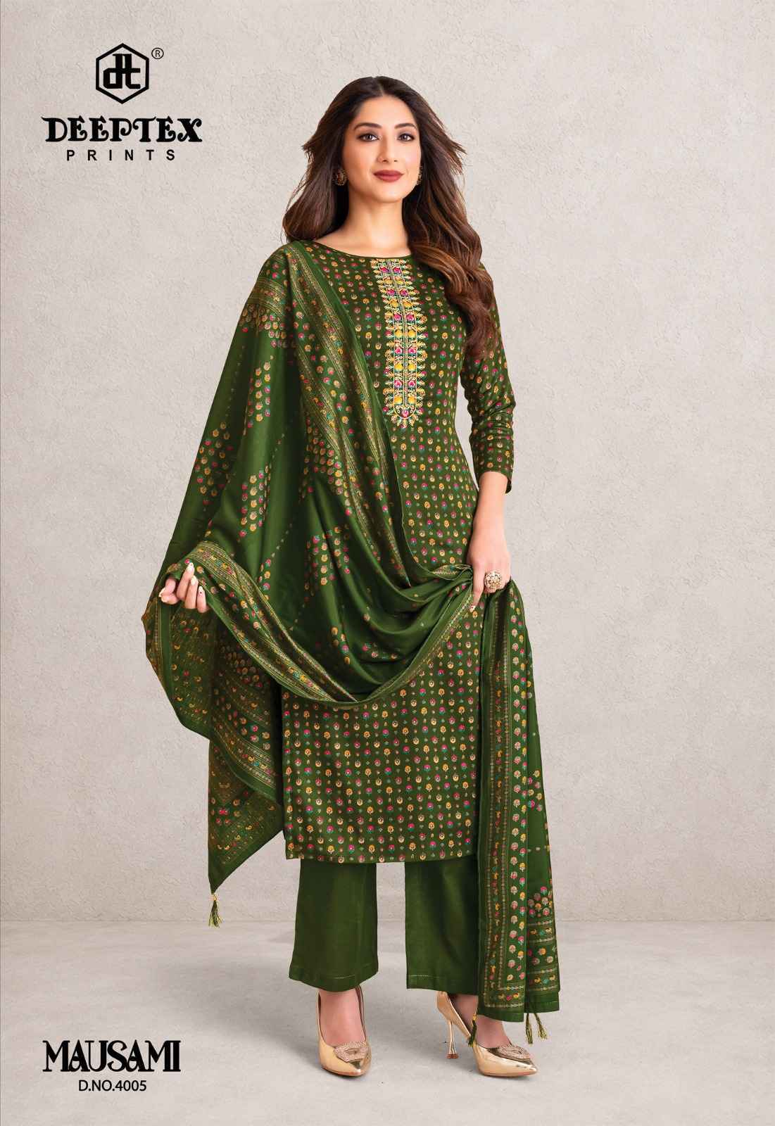 Deeptex Mausami Vol 4 Jam Satin Dress Material 8 pcs Catalogue