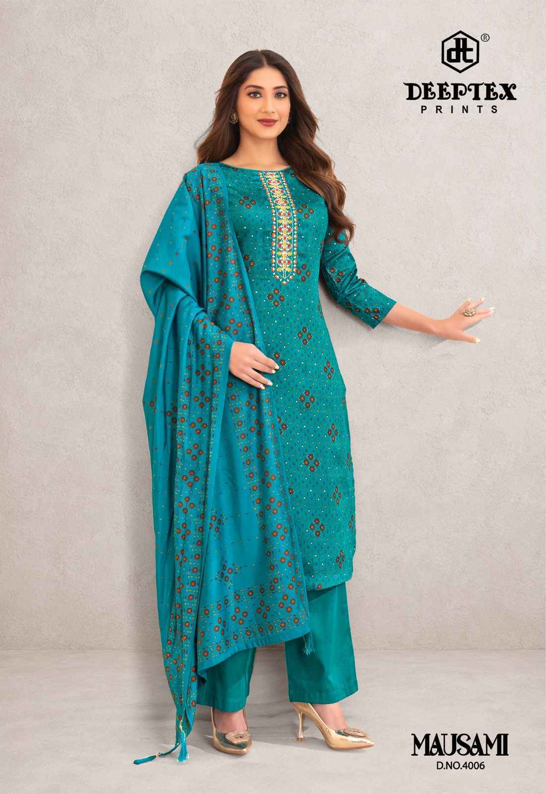 Deeptex Mausami Vol 4 Jam Satin Dress Material 8 pcs Catalogue