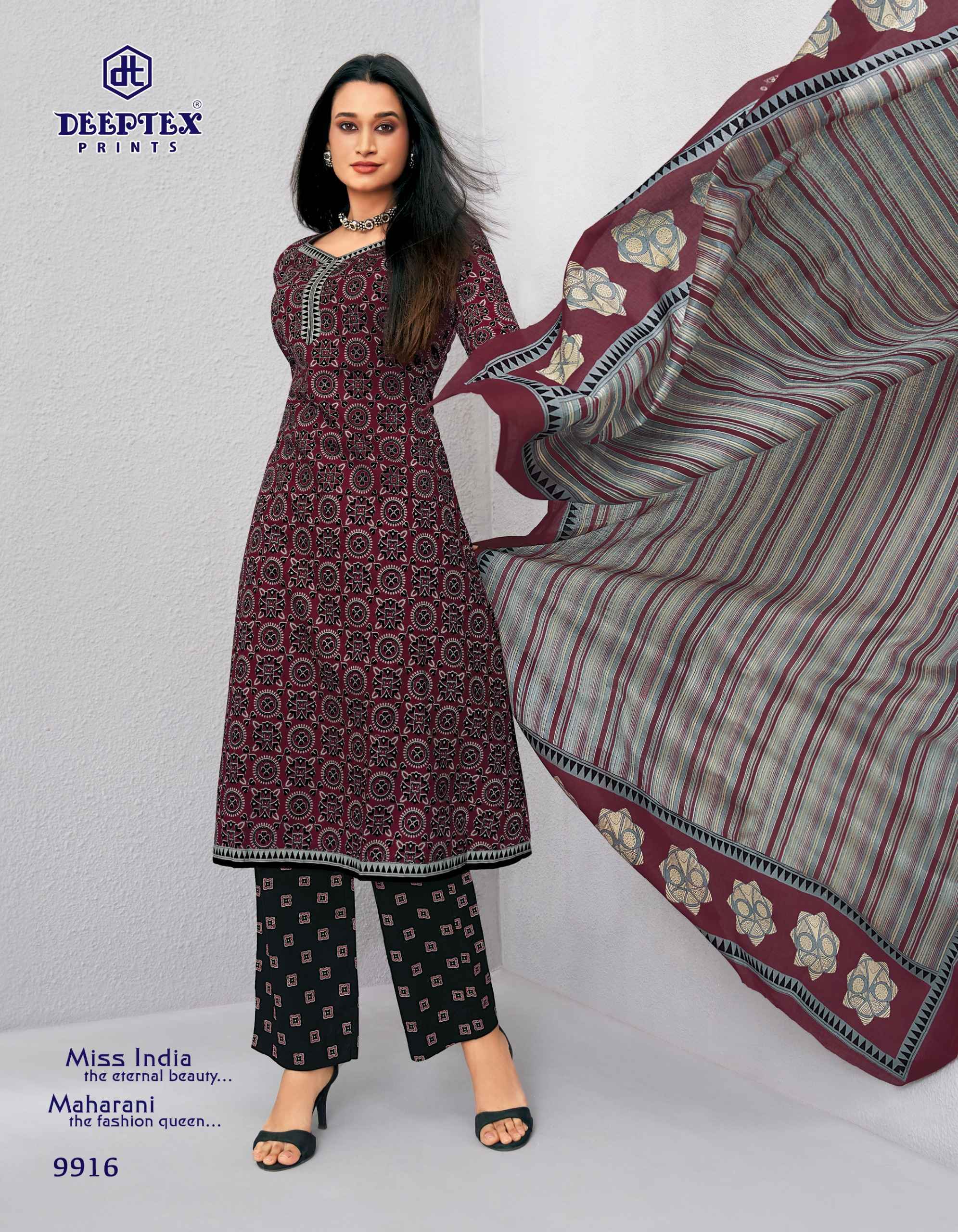 Deeptex Miss India Vol 99 Cotton Dress Material 16 pcs Catalogue