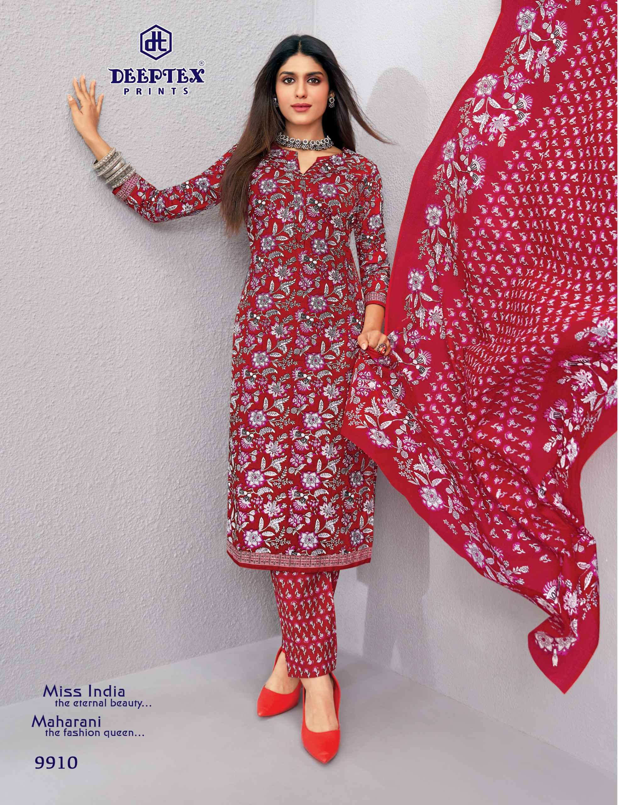 Deeptex Miss India Vol 99 Cotton Dress Material 16 pcs Catalogue