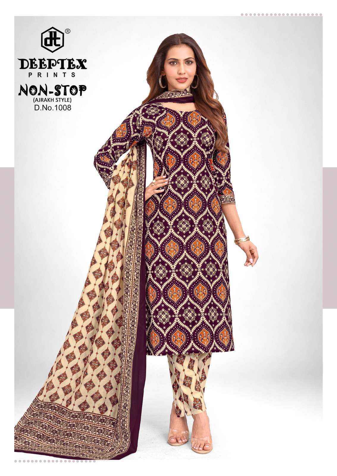 Deeptex Non Stop Vol 1 Cotton Dress Material 8 pcs Catalogue