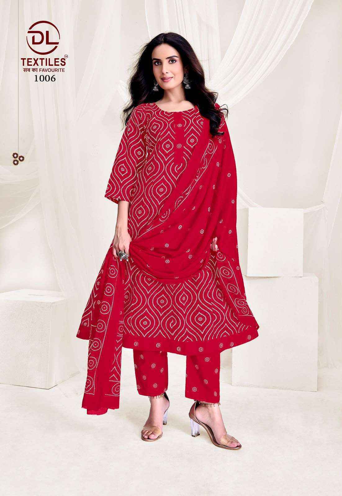 DL Textiles Pink City Vol 1 Readymade Cotton Dress 8 pcs Catalogue