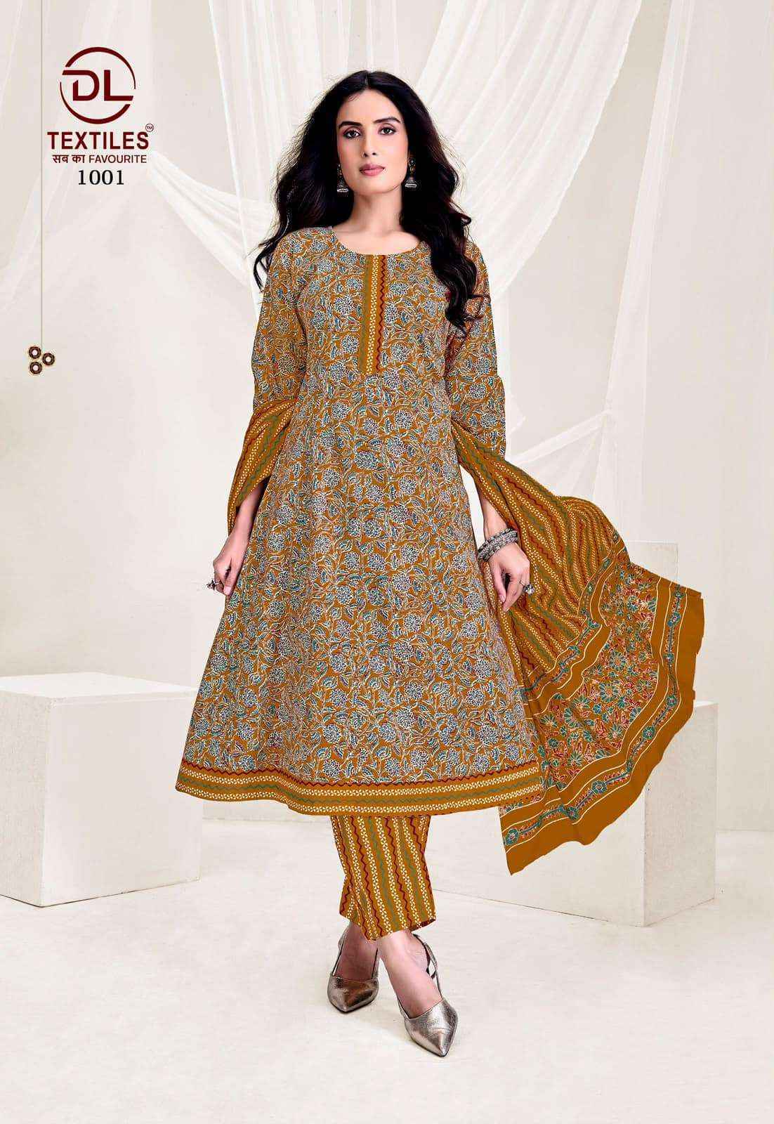 DL Textiles Pink City Vol 1 Readymade Cotton Dress 8 pcs Catalogue