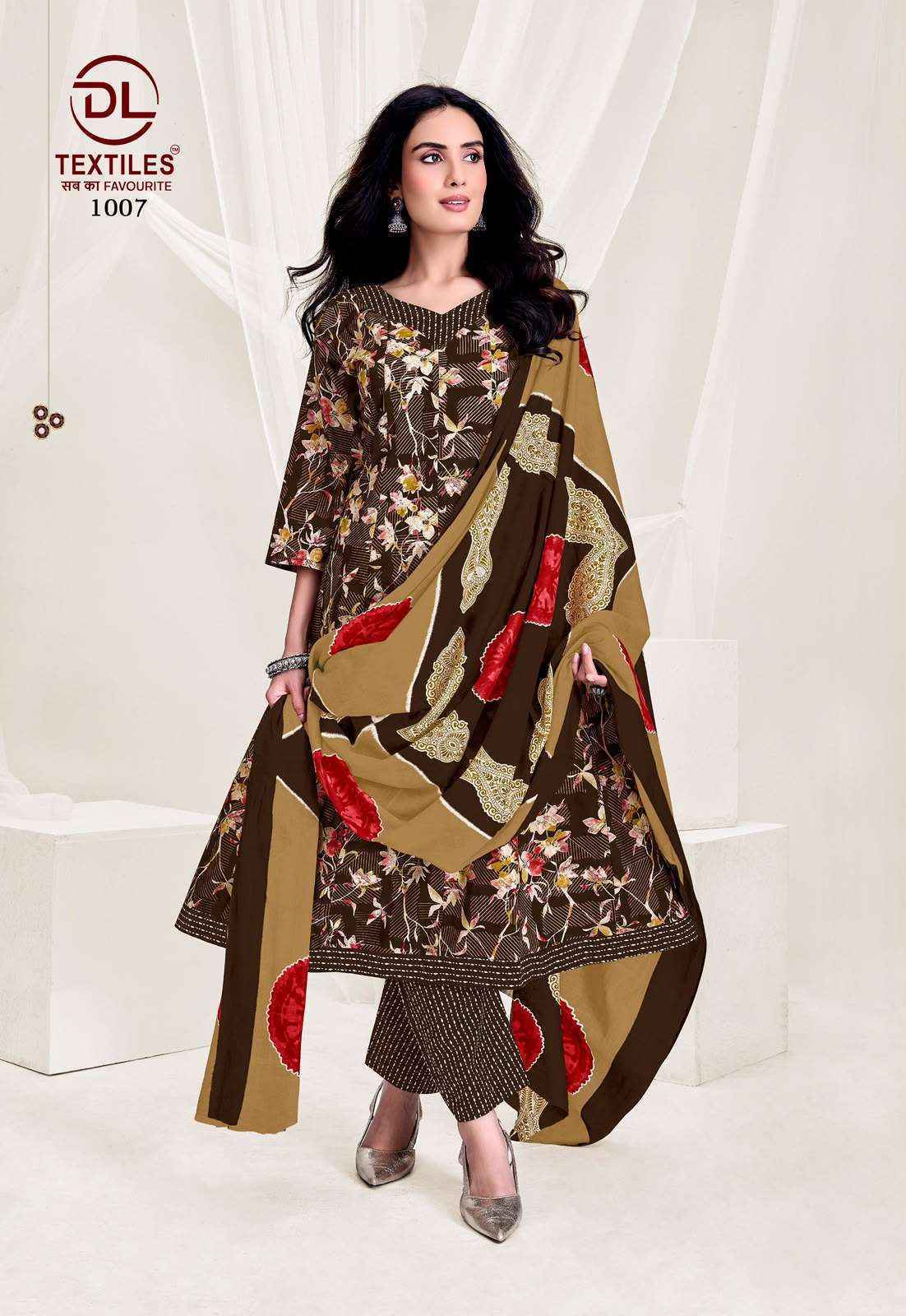 DL Textiles Pink City Vol 1 Readymade Cotton Dress 8 pcs Catalogue