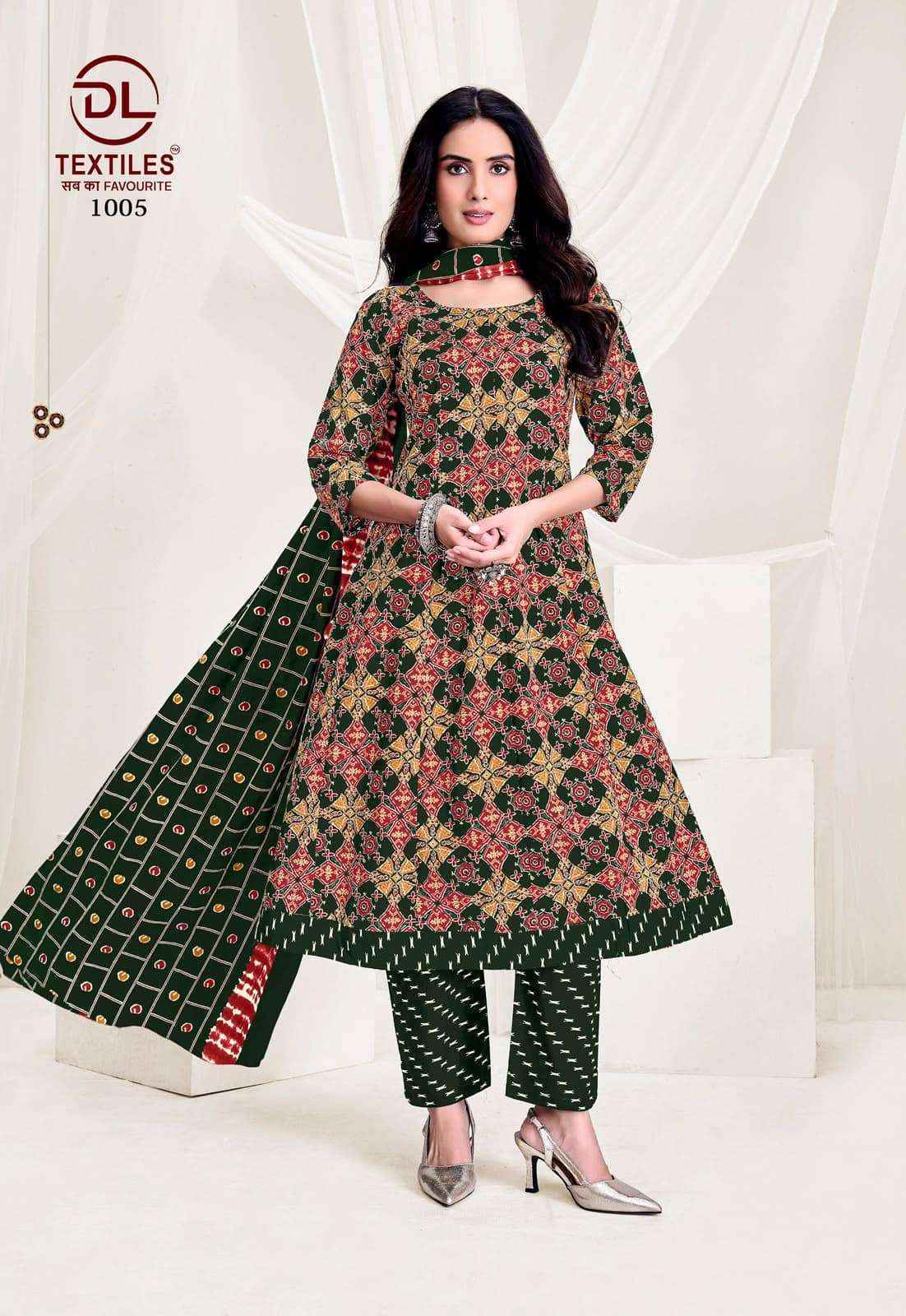 DL Textiles Pink City Vol 1 Readymade Cotton Dress 8 pcs Catalogue
