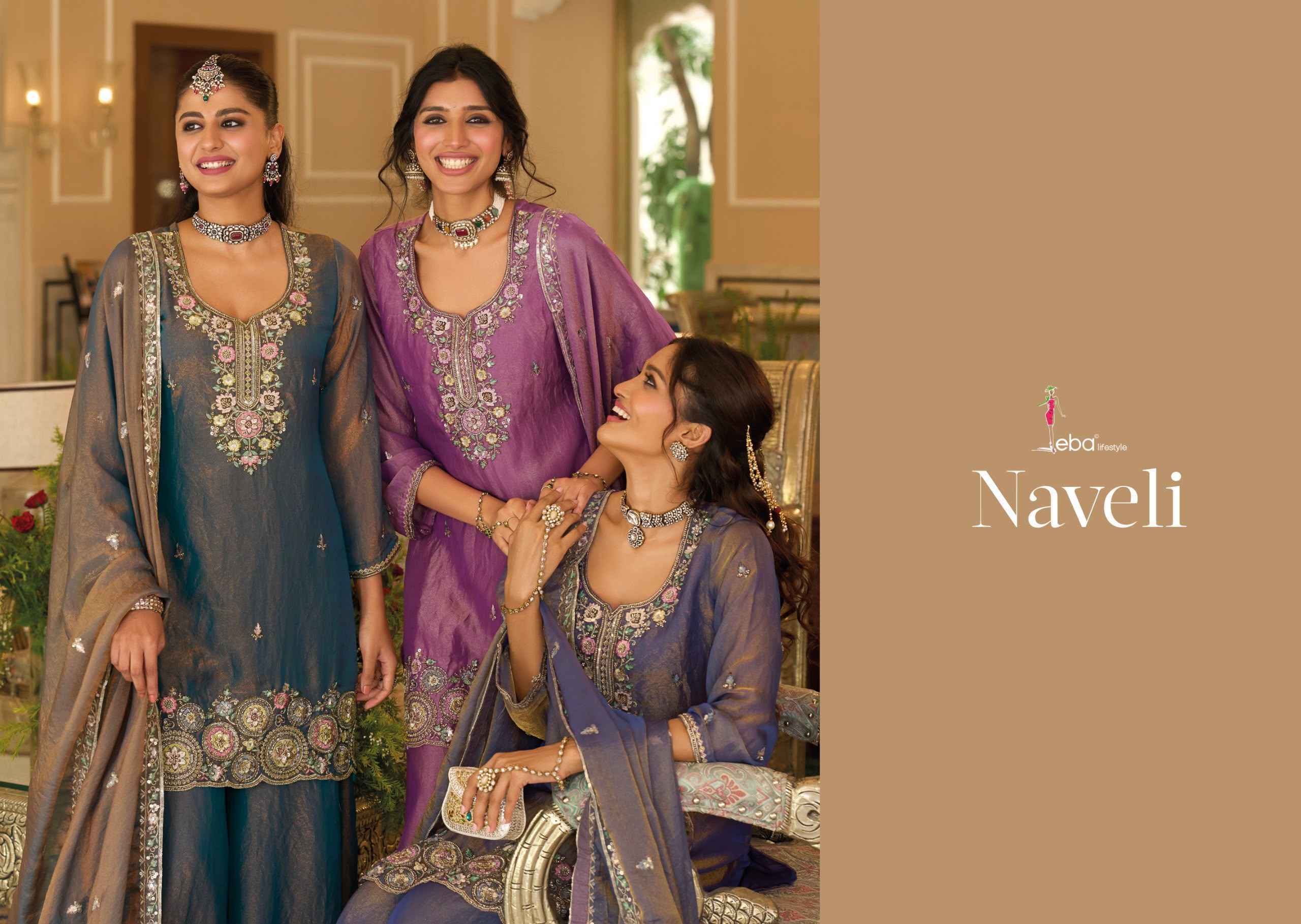 Eba Lifestyle Naveli Readymade Mochi Dress 3 pcs Catalogue