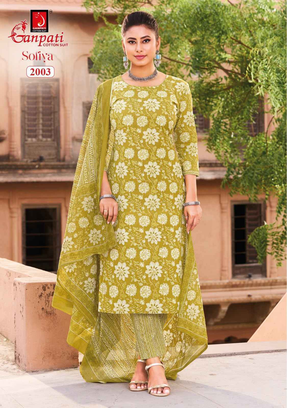 Ganpati Sofiya Vol 2 Readymade Cotton Dress Material 12 pcs Catalogue