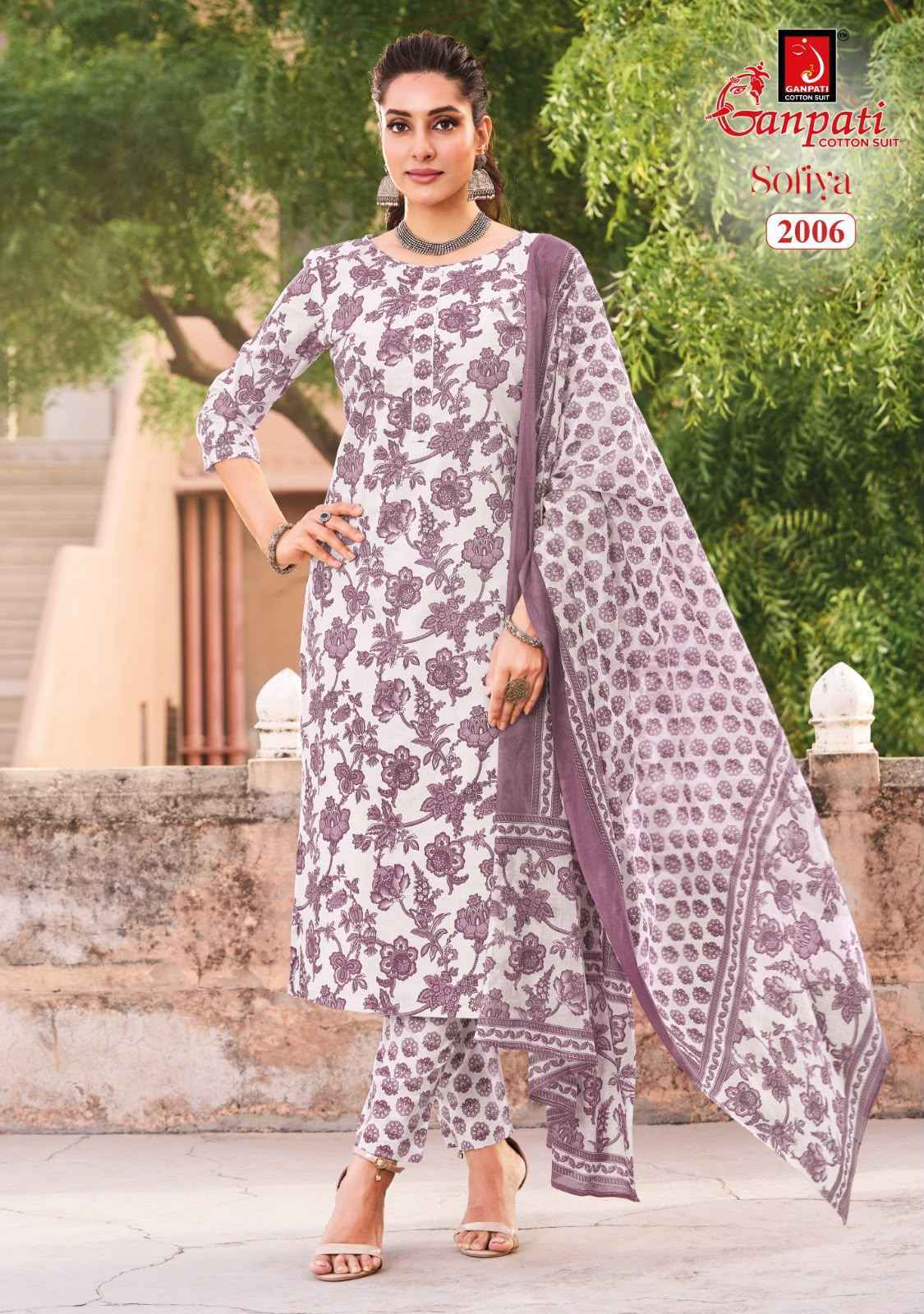 Ganpati Sofiya Vol 2 Readymade Cotton Dress Material 12 pcs Catalogue