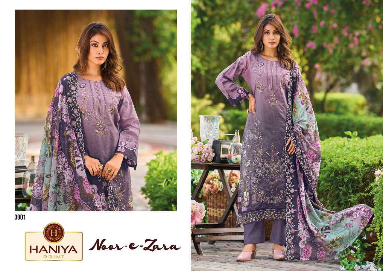 Haniya Print Noor E Zara Cotton Dress Material 8 pcs Catalogue