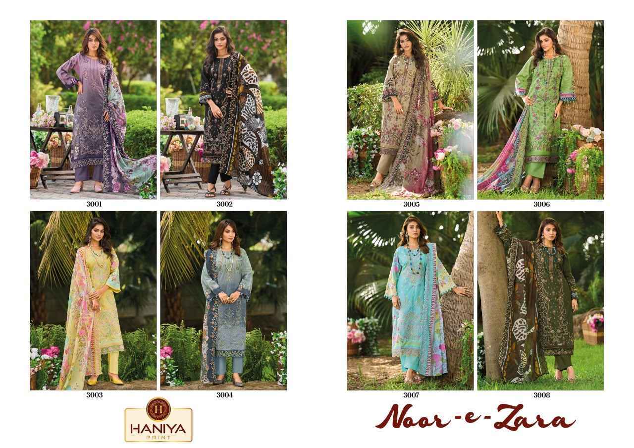 Haniya Print Noor E Zara Cotton Dress Material 8 pcs Catalogue
