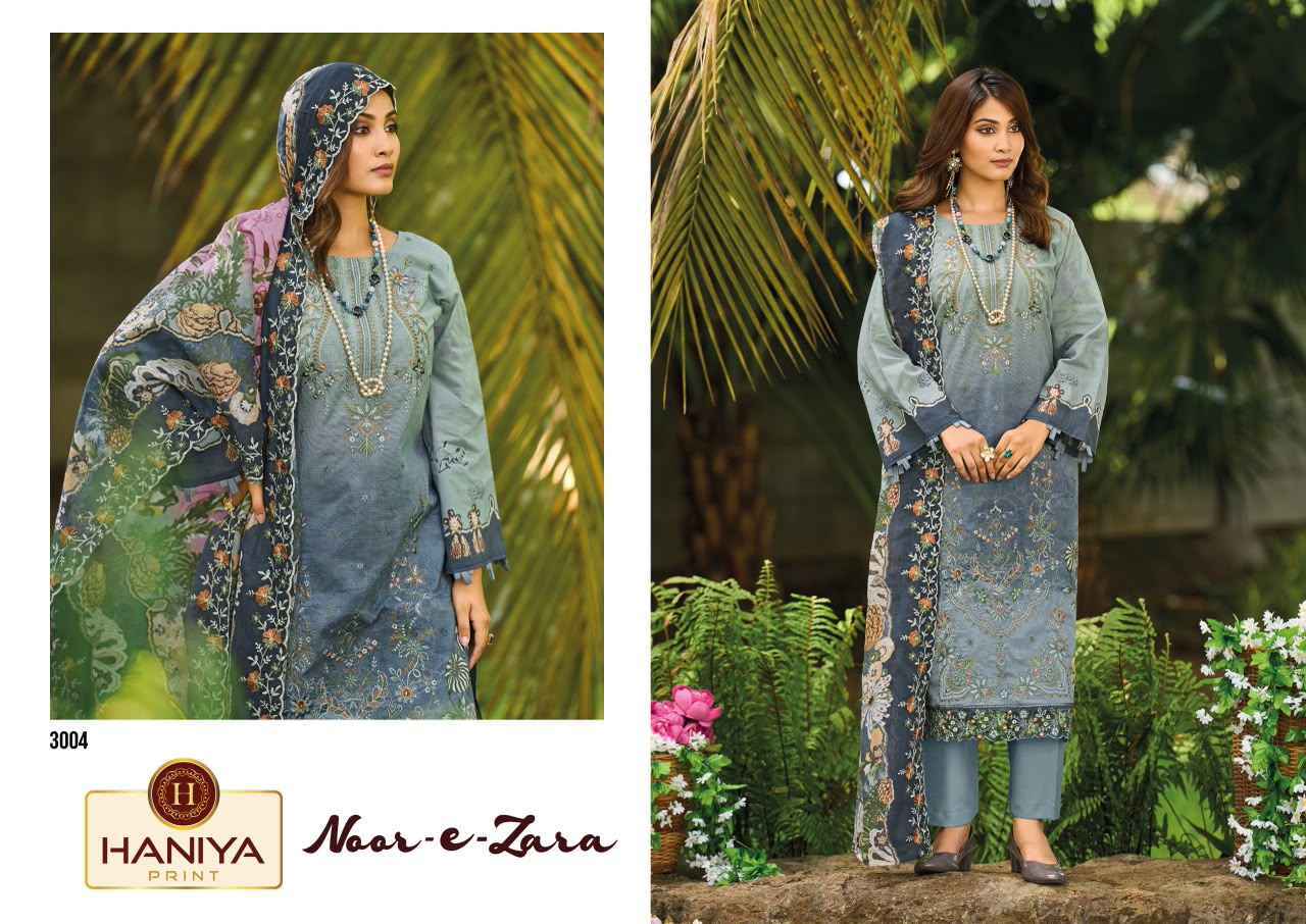 Haniya Print Noor E Zara Cotton Dress Material 8 pcs Catalogue