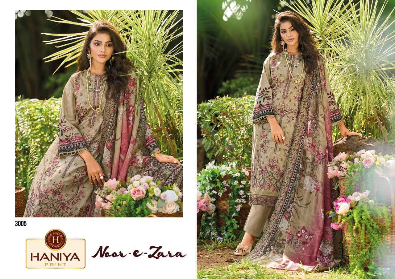 Haniya Print Noor E Zara Cotton Dress Material 8 pcs Catalogue