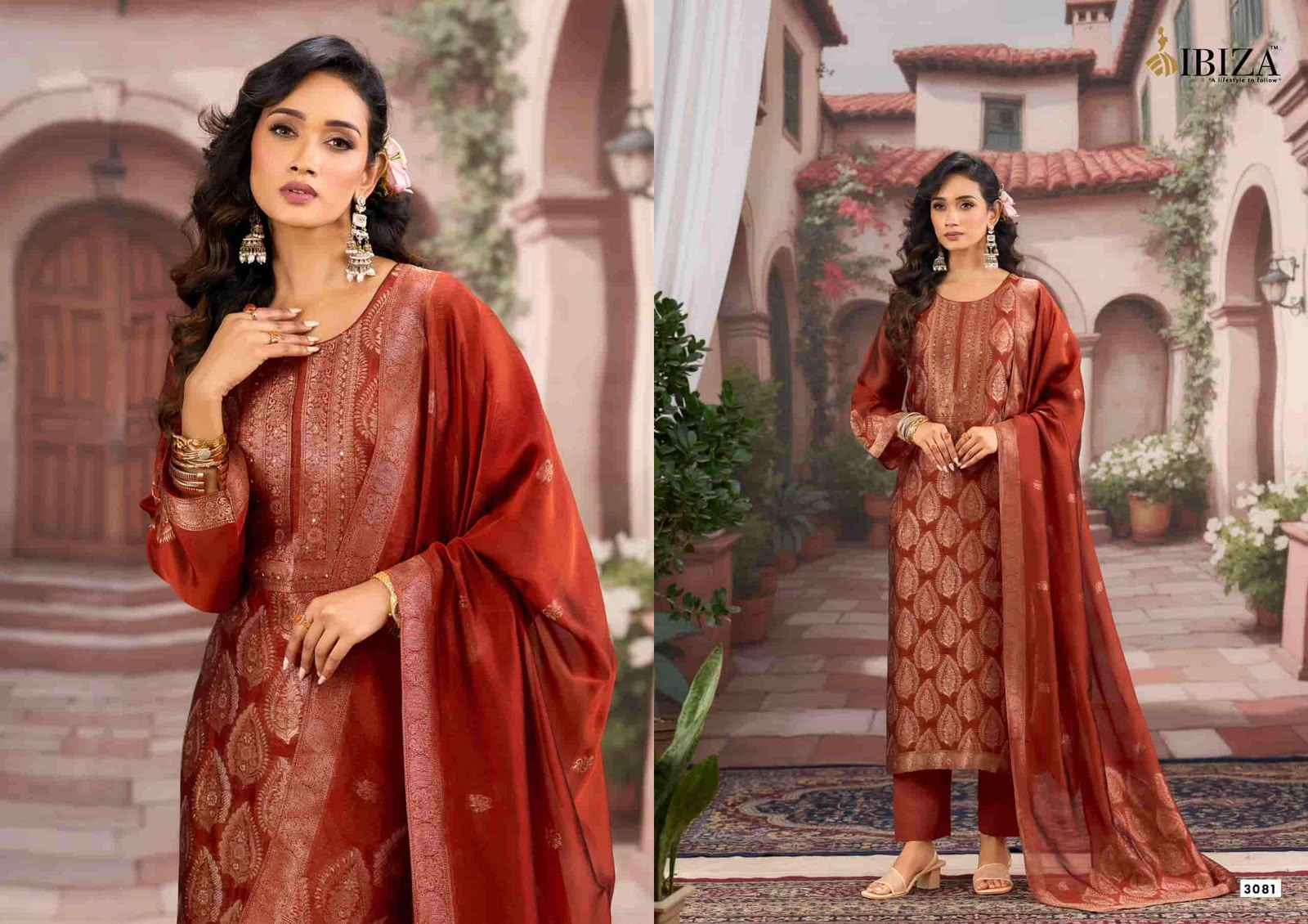 Ibiza Sanjoli Banglory Silk Dress Material 4 pcs Catalogue