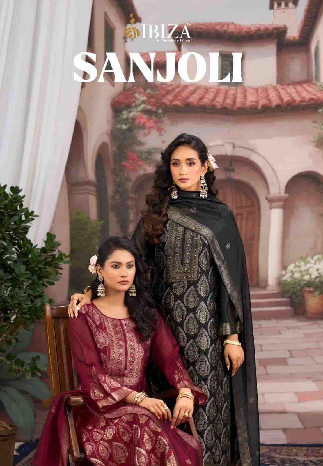 Ibiza Sanjoli Banglory Silk Dress Material 4 pcs Catalogue