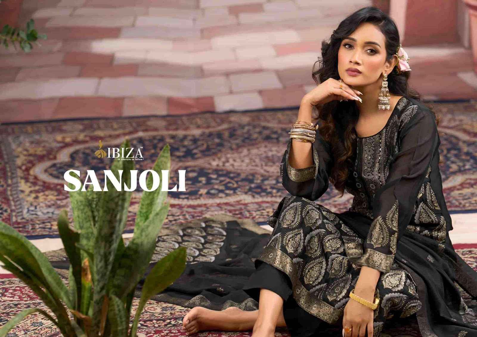 Ibiza Sanjoli Banglory Silk Dress Material 4 pcs Catalogue