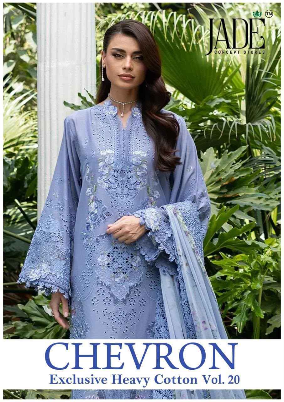 Jade Chevron Vol 20 Cotton Dress Material 6 Pc Catalog