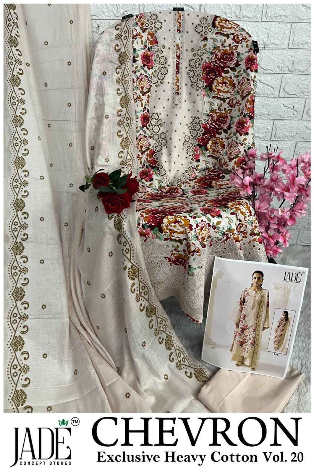 Jade Chevron Vol 20 Cotton Dress Material 6 Pc Catalog