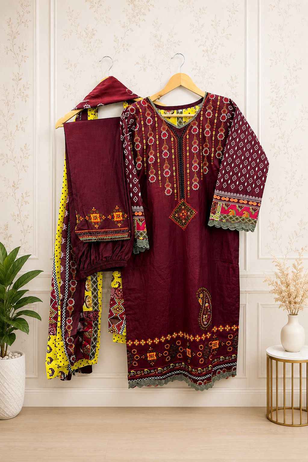 Jade Crimsons Vol 18 Readymade Cambric Cotton Dress 6 pc Cataloge