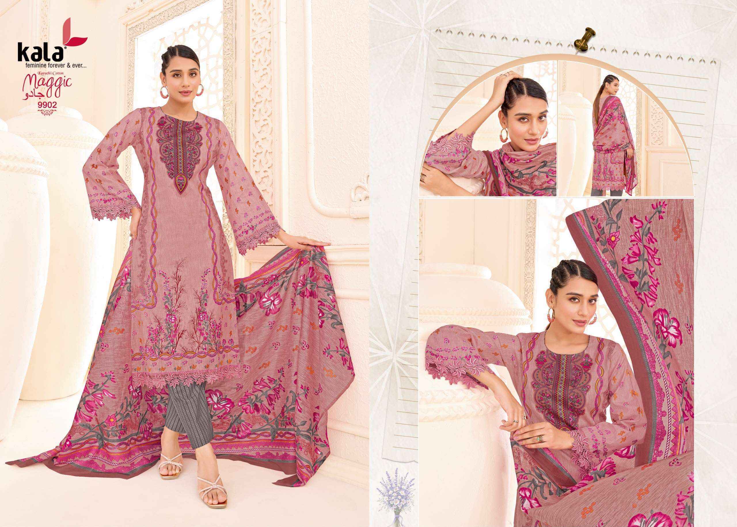 Kala Maggic Vol 25 Cotton Dress Material 12 pcs Catalogue