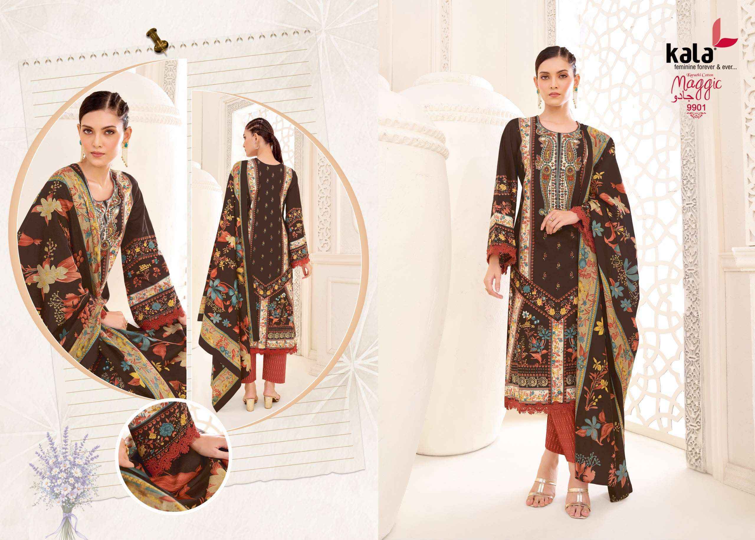 Kala Maggic Vol 25 Cotton Dress Material 12 pcs Catalogue