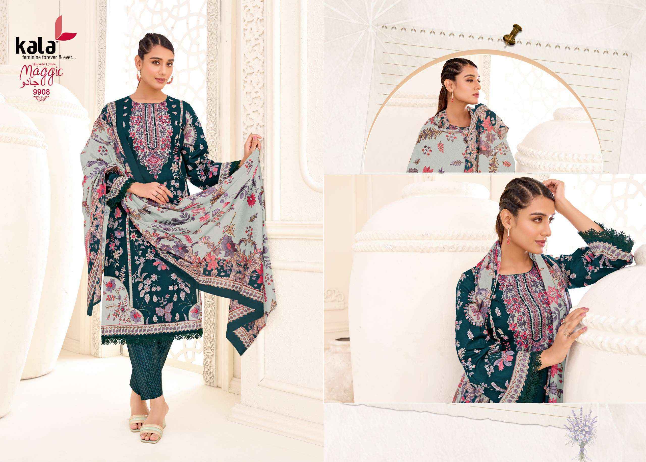 Kala Maggic Vol 25 Cotton Dress Material 12 pcs Catalogue