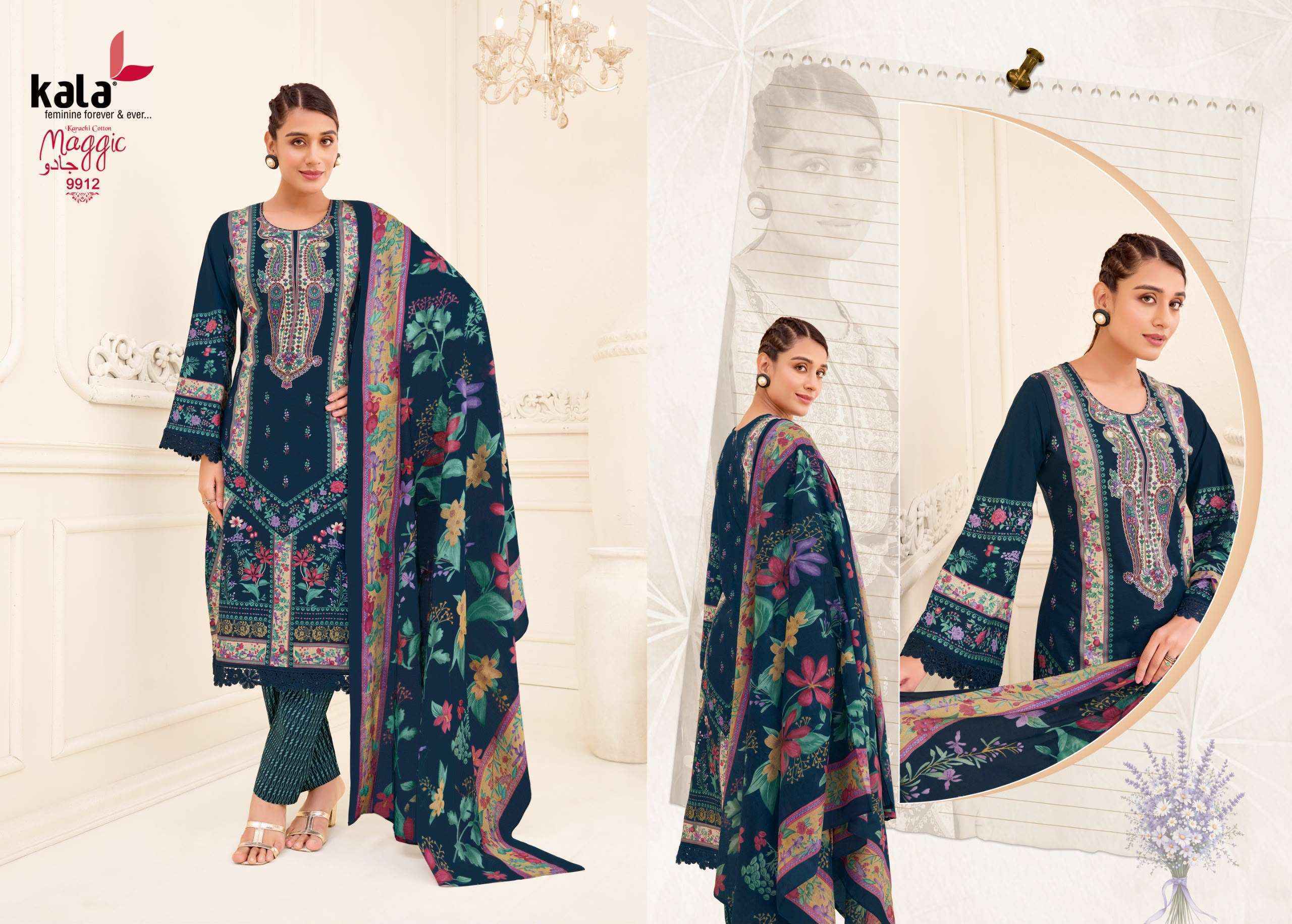 Kala Maggic Vol 25 Readymade Cotton Dress 12 pcs Catalogue