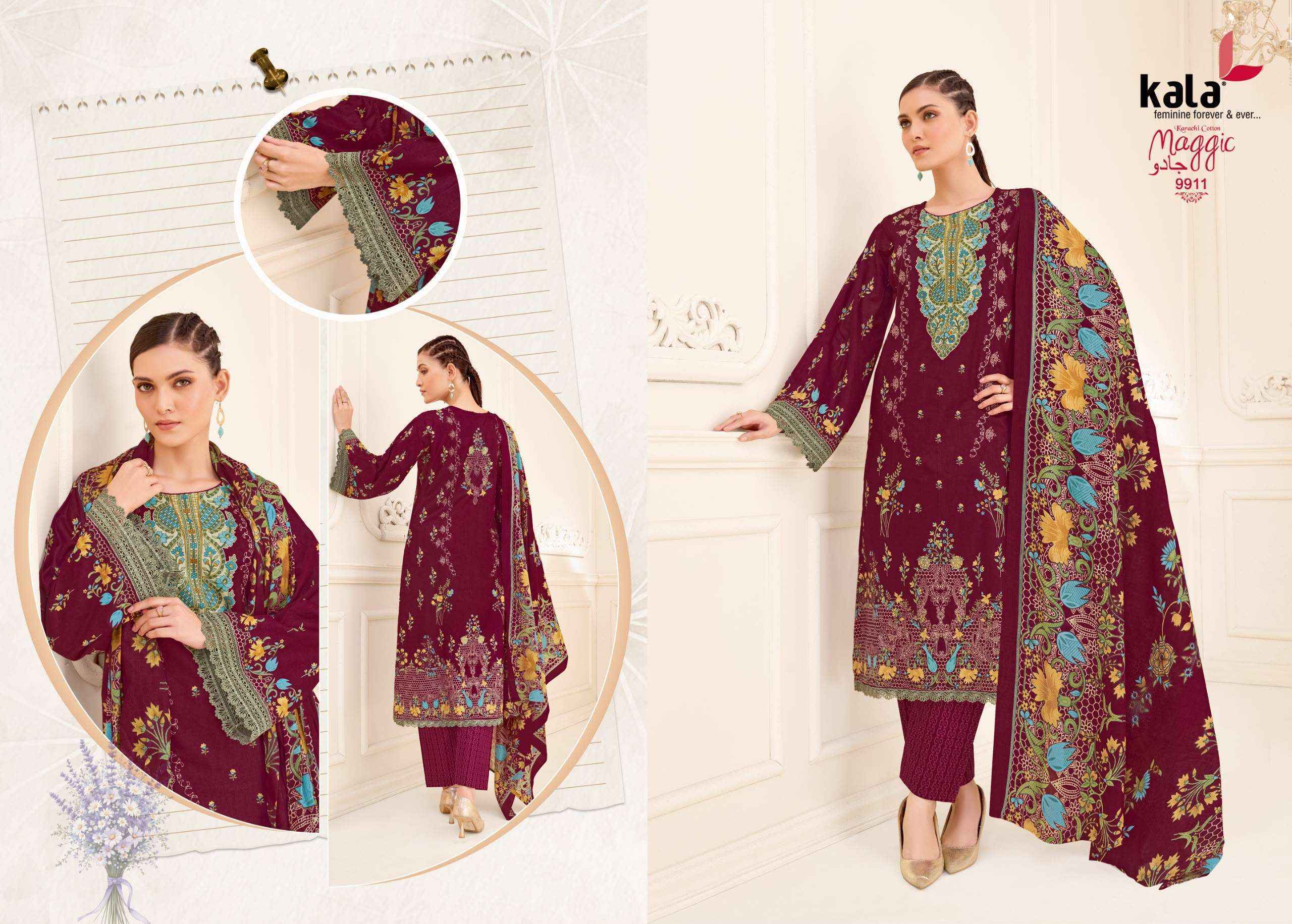Kala Maggic Vol 25 Readymade Cotton Dress 12 pcs Catalogue