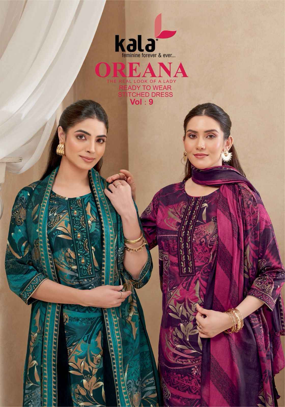 Kala Oreana Vol 9 Readymade Cotton Dress 12 pcs Catalogue