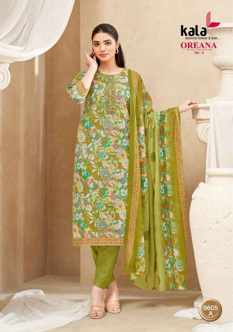 Kala Oreana Vol 9 Readymade Cotton Dress 12 pcs Catalogue