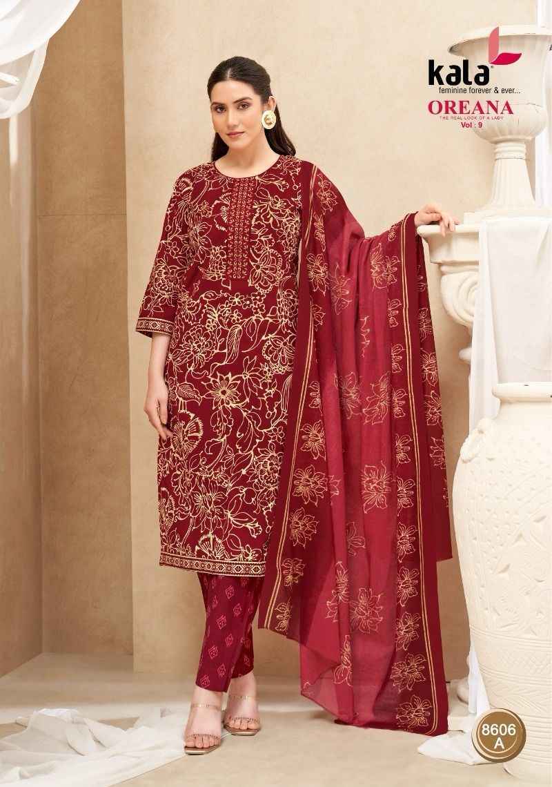 Kala Oreana Vol 9 Readymade Cotton Dress 12 pcs Catalogue