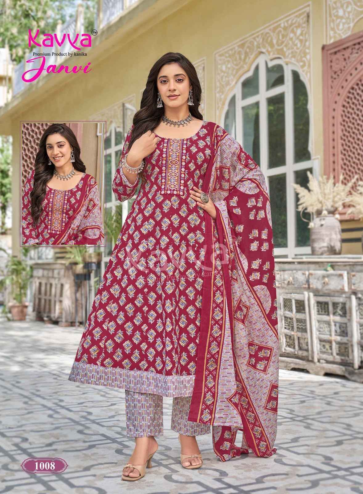 Kavya Janvi Vol 1 Malaysian Cotton Kurti Combo 10 pcs Catalogue