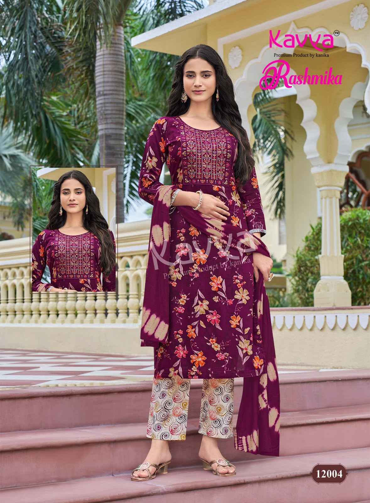 Kavya Rashmika Vol 12 Rayon Kurti Combo 10 pcs Catalogue