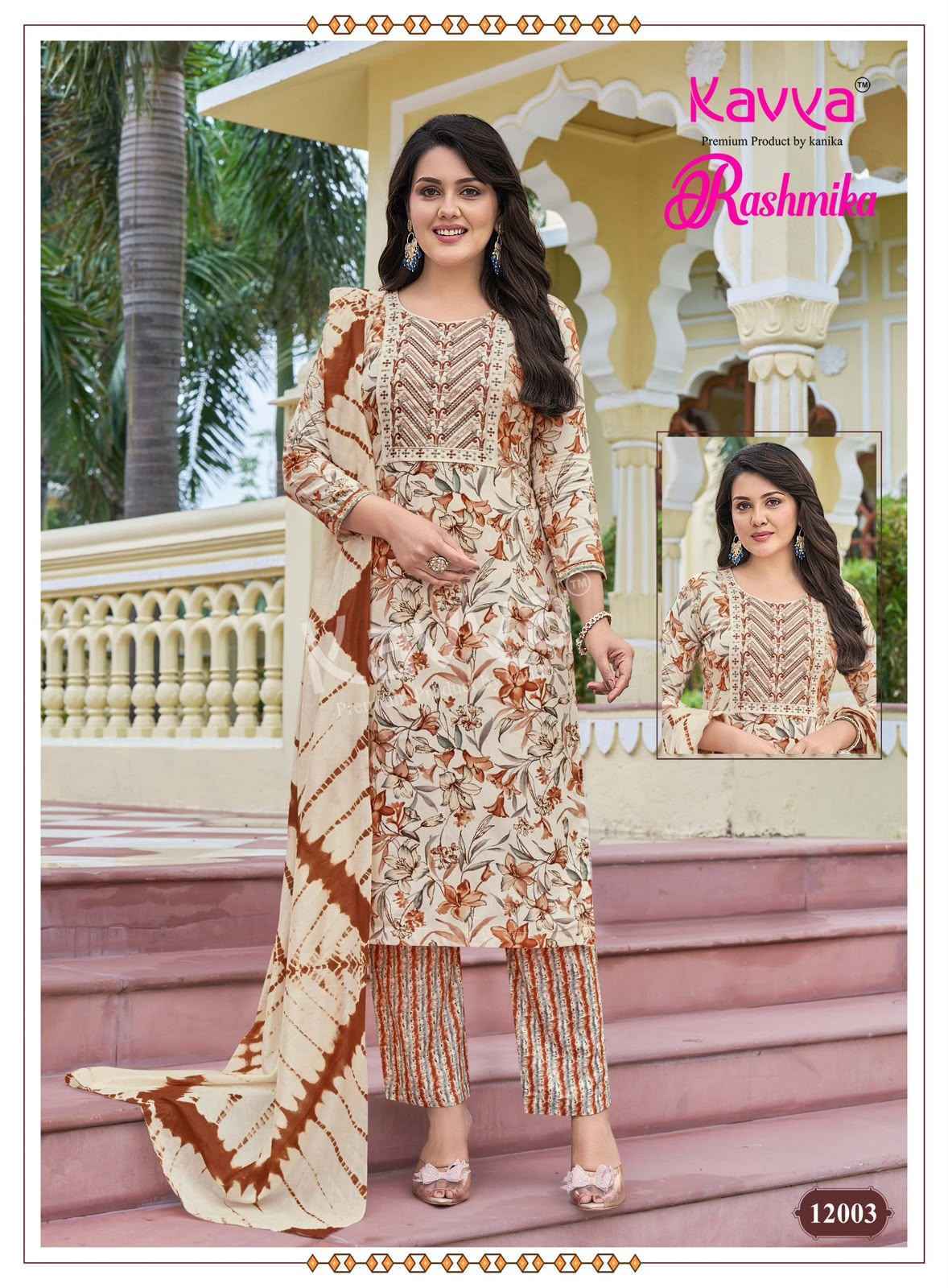 Kavya Rashmika Vol 12 Rayon Kurti Combo 10 pcs Catalogue