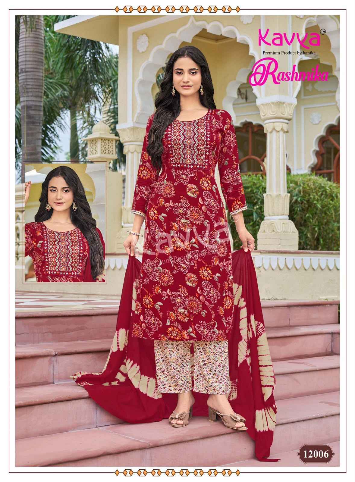 Kavya Rashmika Vol 12 Rayon Kurti Combo 10 pcs Catalogue