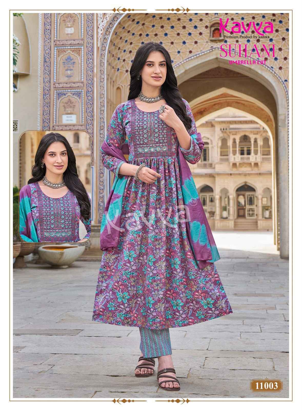 Kavya Suhani Vol 11 Viscose Kurti Combo 10 pcs Catalogue