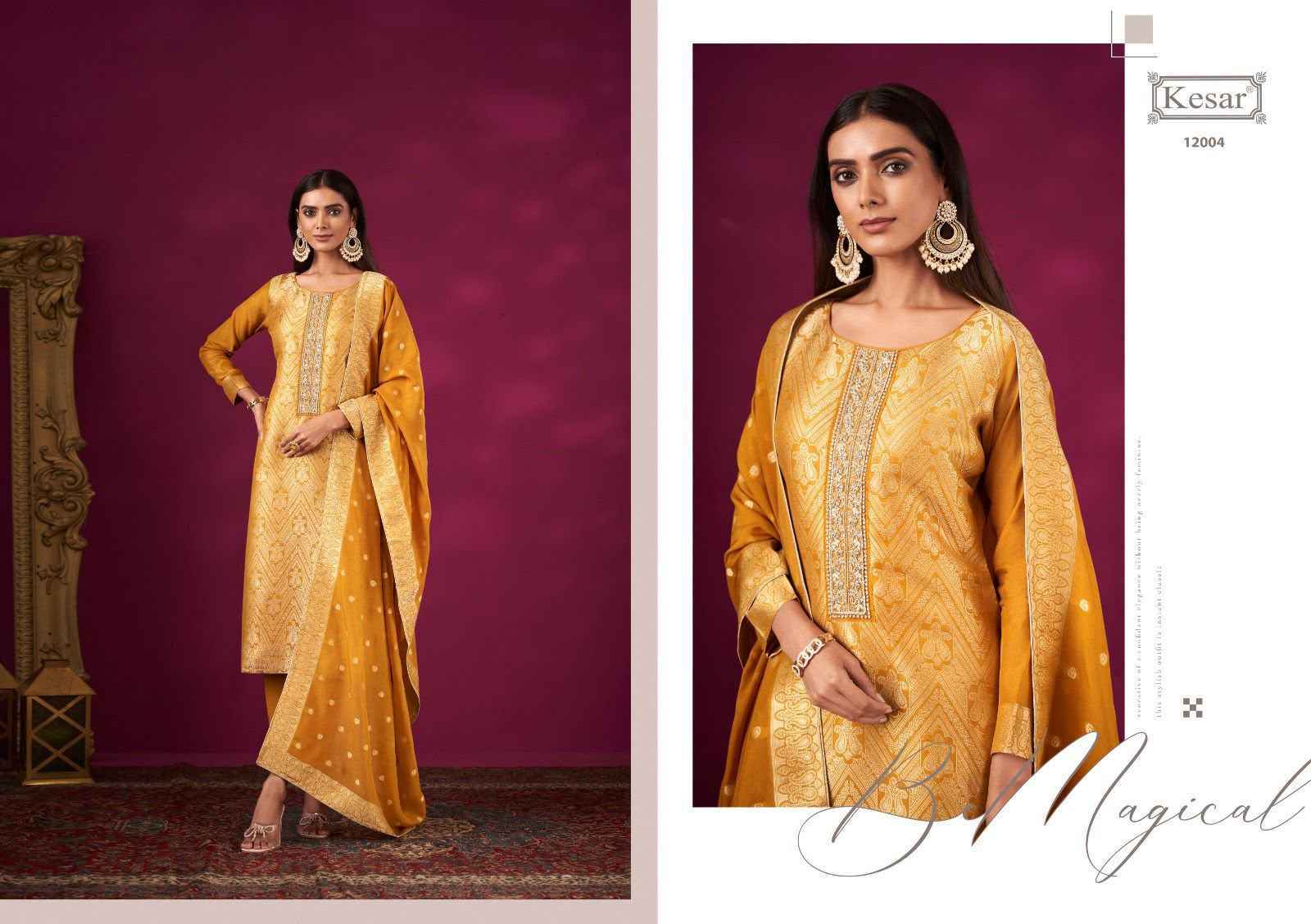 Kesar Karachi Prints Freya Banglory Silk Dress Material 4 pcs Catalogue