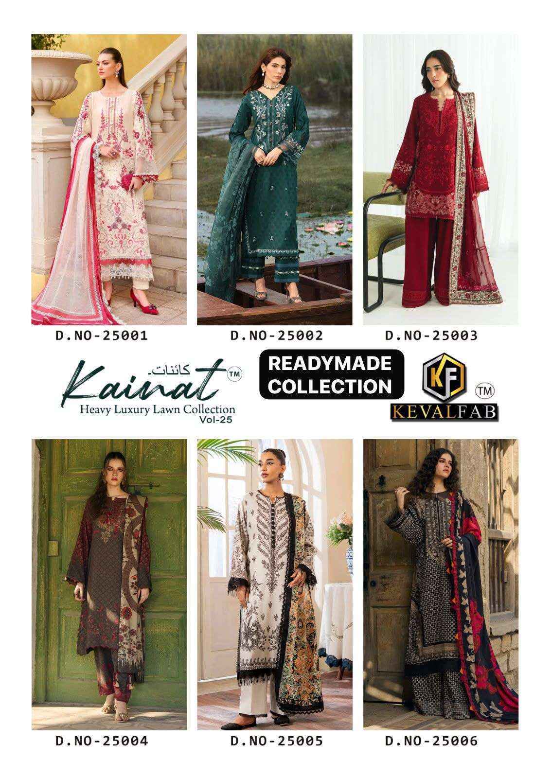 Keval Fab Kainat Vol 25 Readymade Cotton Dress 6 pcs Catalogue