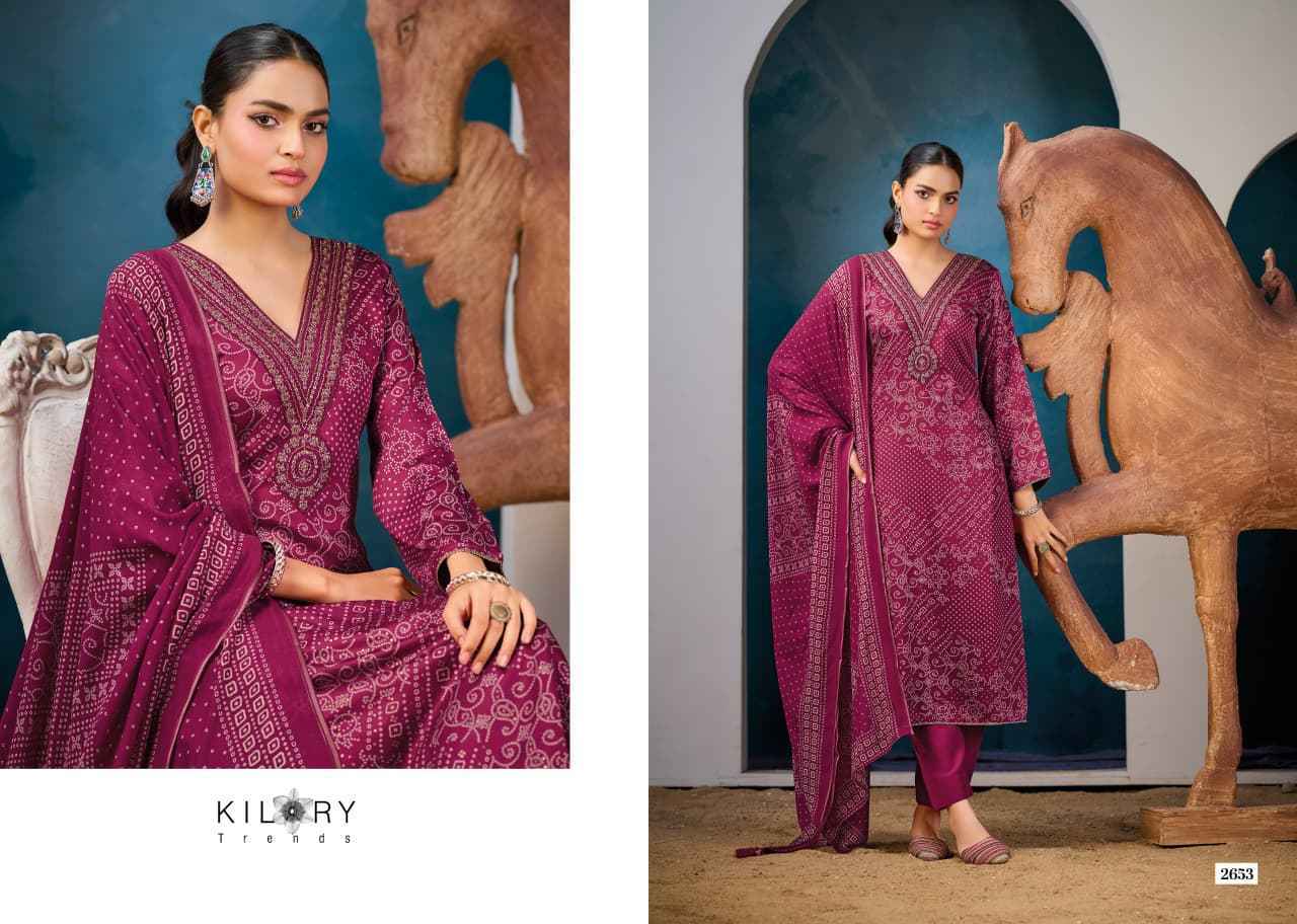 Kilory Trends Victoria Gajji Silk Dress Material 6 pcs Catalogue