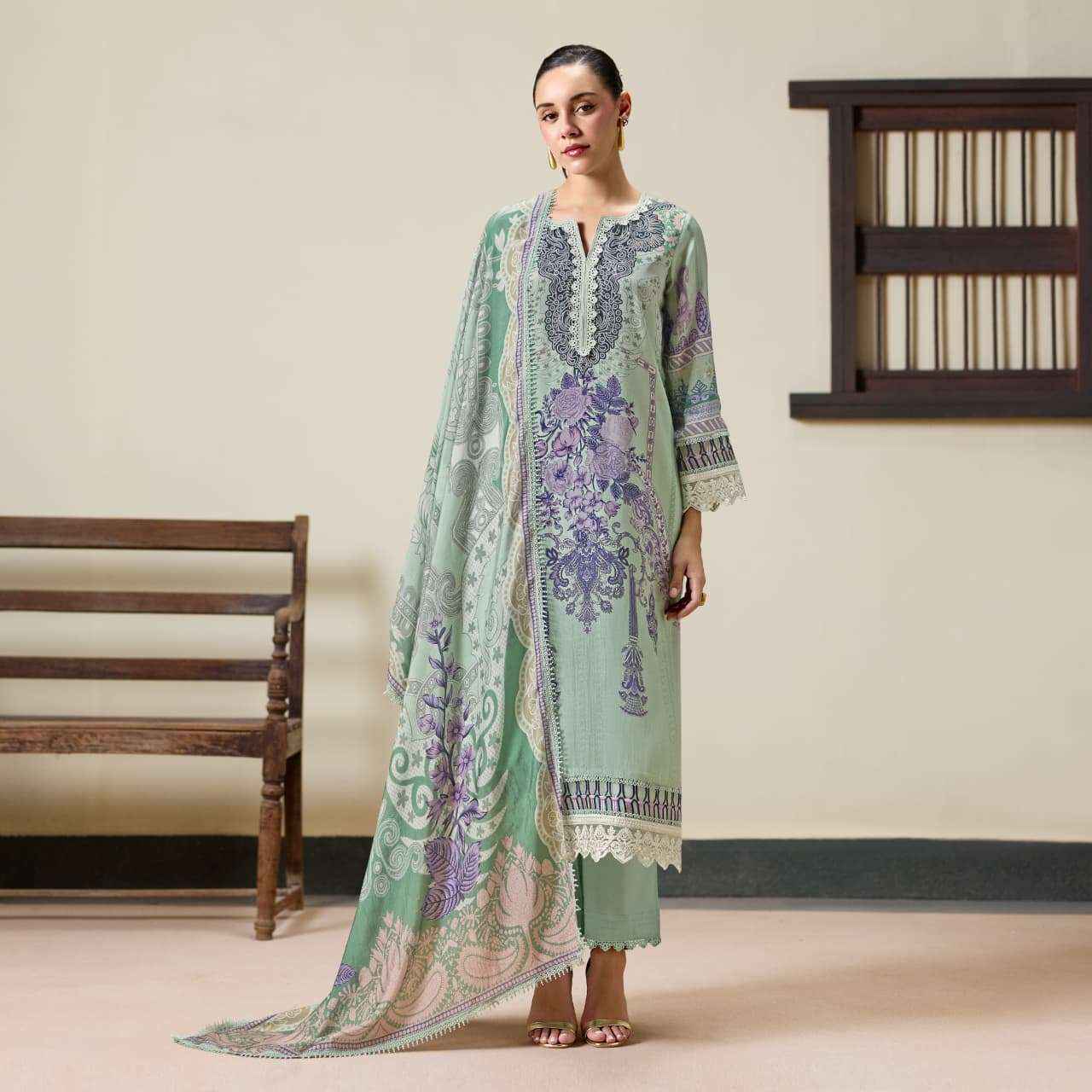 Kimora Imperial Muslin Dress Material 4 pcs Catalogue