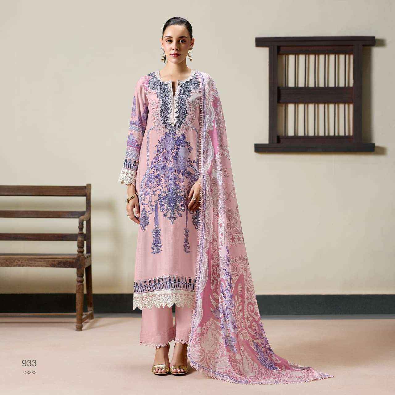 Kimora Imperial Muslin Dress Material 4 pcs Catalogue