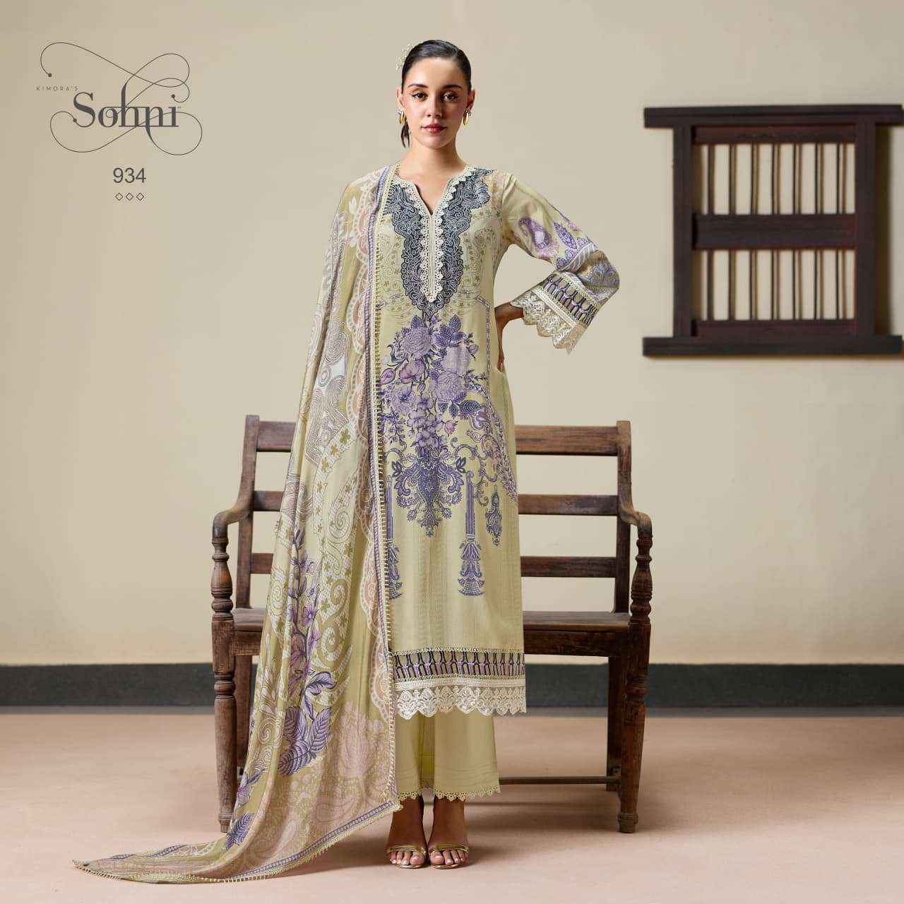 Kimora Imperial Muslin Dress Material 4 pcs Catalogue