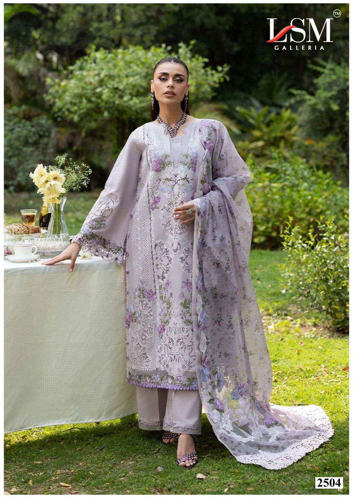 LSM Galleria Parian Dream Vol 25 Readymade Lawn Cotton Dress 6 pcs Catalogue
