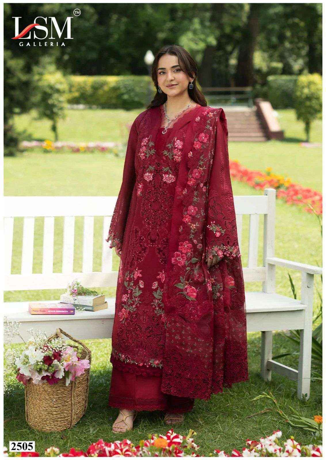 LSM Galleria Parian Dream Vol 25 Readymade Lawn Cotton Dress 6 pcs Catalogue