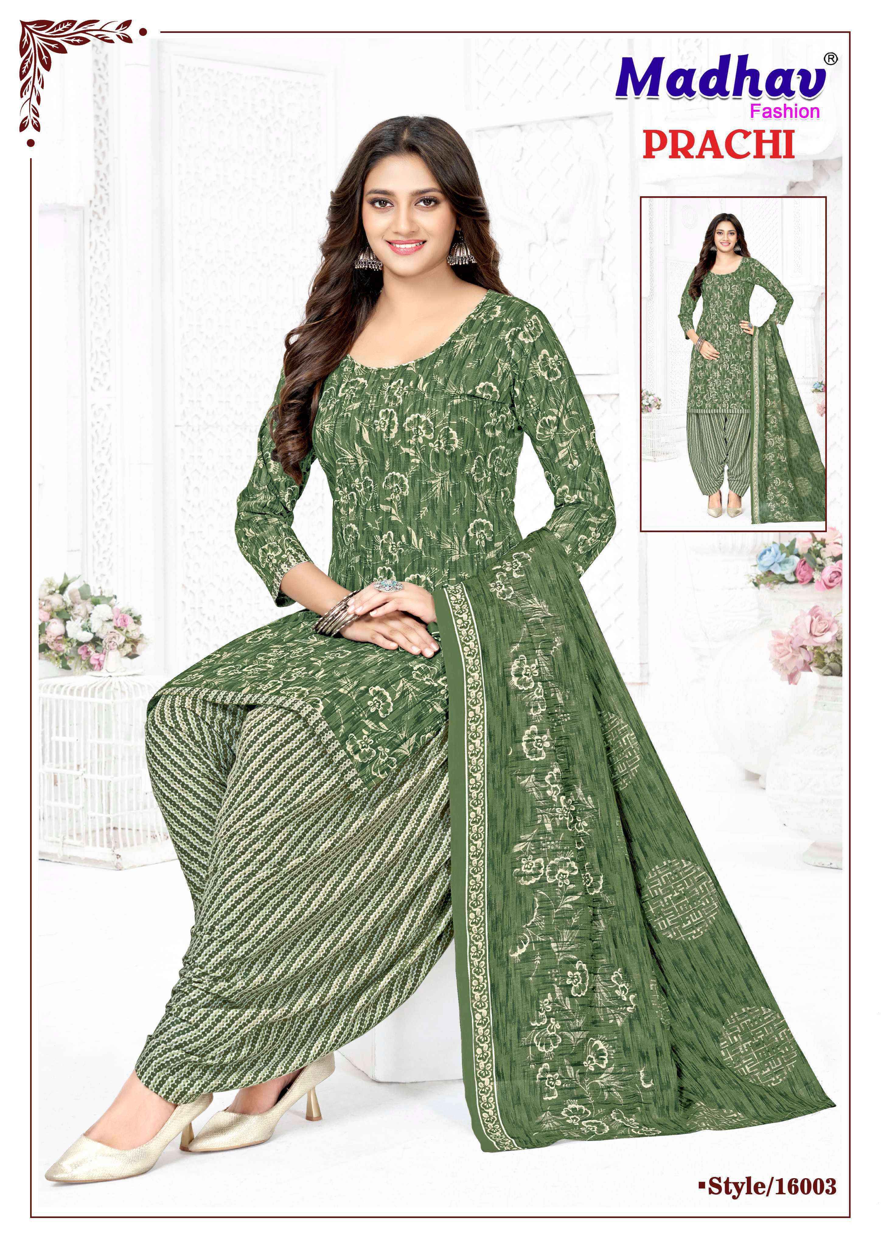 Madhav Fashion Prachi Vol 16 Cotton Dress Material 10 pcs Catalogue