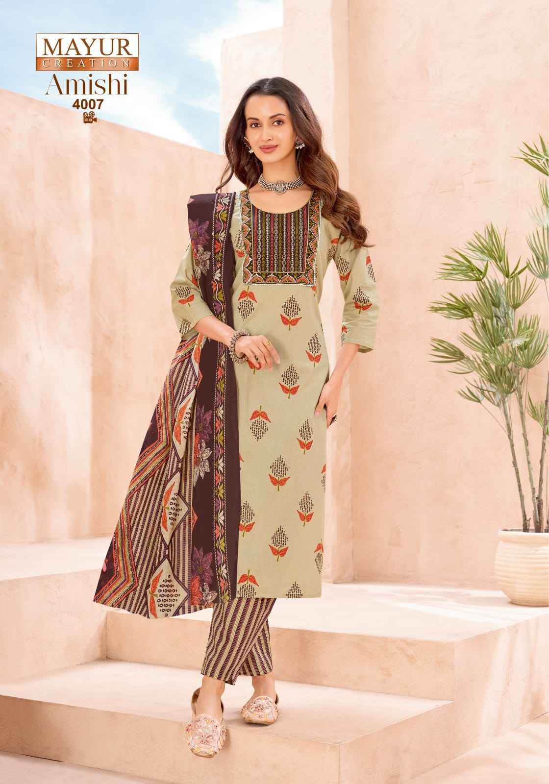 Mayur Creation Amishi Vol 4 Readymade Cotton Dress 10 pcs Catalogue